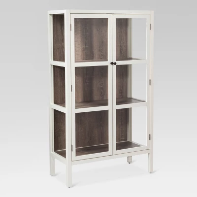 56.2" Hadley Library Cabinet With Glass Shell White - Threshold™ - Image 2