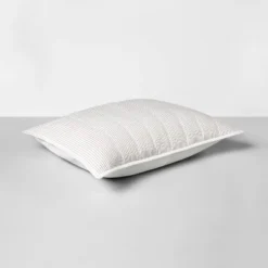 Microstripe Pillow Sham Cream/Gray - Hearth & Hand™ With Magnolia