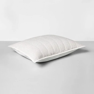 Microstripe Pillow Sham Cream/Gray - Hearth & Hand™ With Magnolia