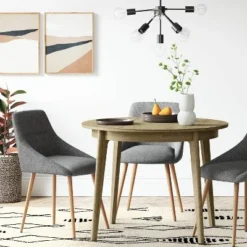 40" Astrid Mid-Century Round Dining Table With Fixed Top - Threshold™