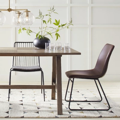 Set Of 2 Sodra Rounded Seat Wire Dining Chair Black - Threshold™ - Image 5