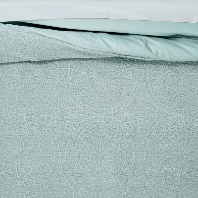 Matelasse Medallion Comforter & Sham Set - Threshold - Image 3