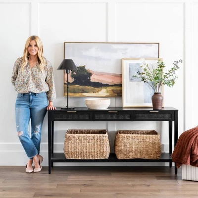 East Bluff Woven Drawer Console Table - Threshold™ Designed With Studio McGee - Image 9