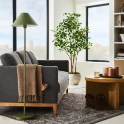 Stick Metal Floor Lamp Green Iron (Includes LED Light Bulb) - Threshold™ Designed With Studio McGee