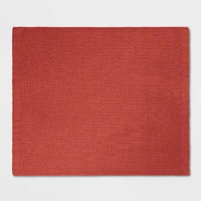 Solid Chenille Knit Throw Blanket - Threshold™ - Image 2