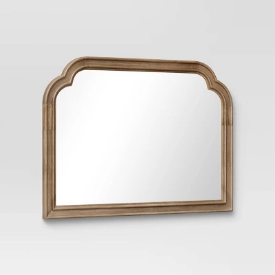 36" X 26" French Country Mantle Wood Mirror Natural - Threshold™ - Image 2