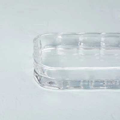 5"x9" Sculpted Glass Vanity Tray Clear - Hearth & Handâ„¢ With Magnolia - Image 3