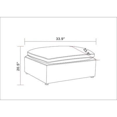 Allandale Modular Sectional Sofa Ottoman - Threshold™ - Image 4