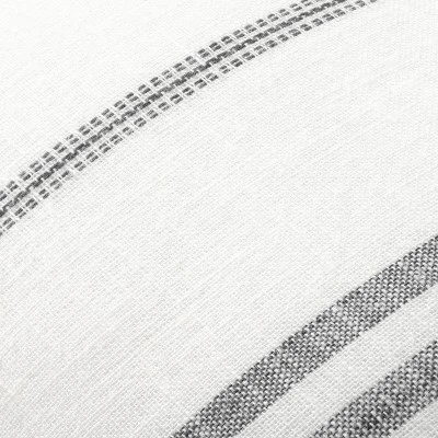 24"x24" Vertical Stripe Oversized Throw Pillow Sour Cream/Gray - Hearth & Hand™ With Magnolia - Image 2