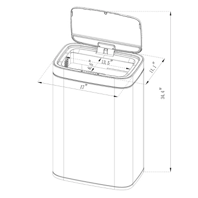 Motion Wastebasket With Liner - Brightroom™ - Image 4