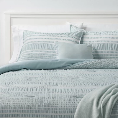 5pc Seersucker Stripe Comforter Set - Threshold™ - Image 7
