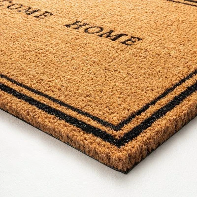 Welcome Home Coir Doormat Tan/Black - Hearth & Hand™ With Magnolia - Image 2