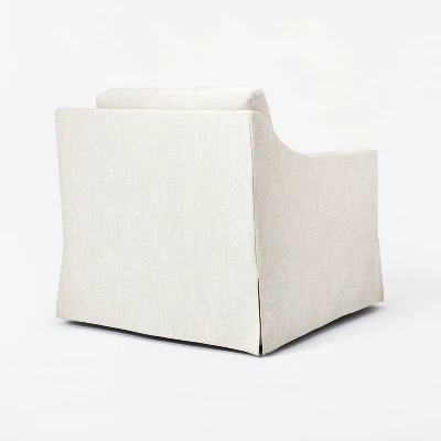Vivian Park Upholstered Swivel Chair Cream - Threshold™ Designed With Studio McGee - Image 3