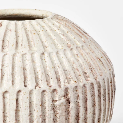 Small Carved Cream Vase - Threshold™ Designed With Studio McGee - Image 2