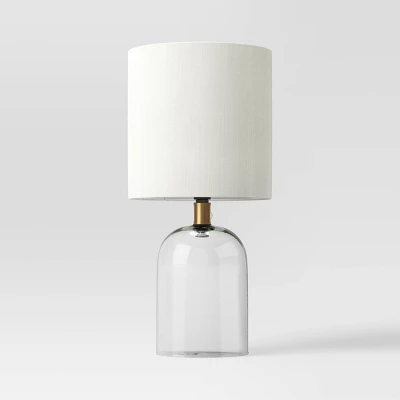 Glass Cylinder Mini Table Lamp With Open Base Clear - Threshold™ - Image 4
