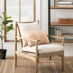 16"x42" Variegated Stripe Lumbar Throw Pillow - Hearth & Hand™ With Magnolia