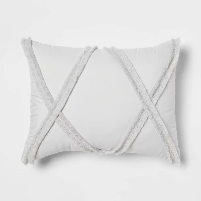 4pc Clipped Stripe Poms Comforter Bedding Set - Threshold™ - Image 5