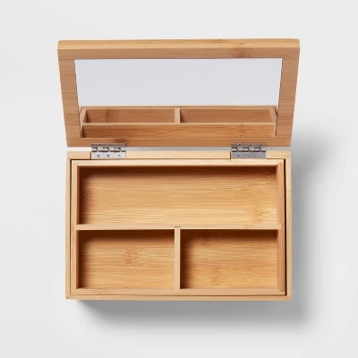 9" X 6" Rectangular Countertop Organizer With Mirror - Brightroom™ - Image 2