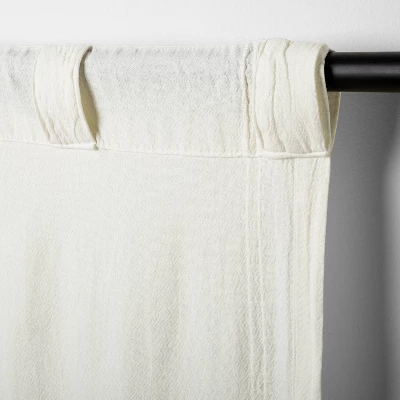 Tonal Texture Curtain Panel Sour Cream - Hearth & Hand™ With Magnolia - Image 4