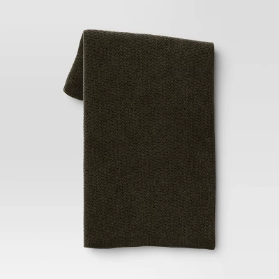 Solid Chenille Knit Throw Blanket - Threshold™ - Image 13