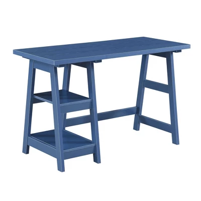 Designs2Go Trestle Desk With Shelves - Breighton Home - Image 16