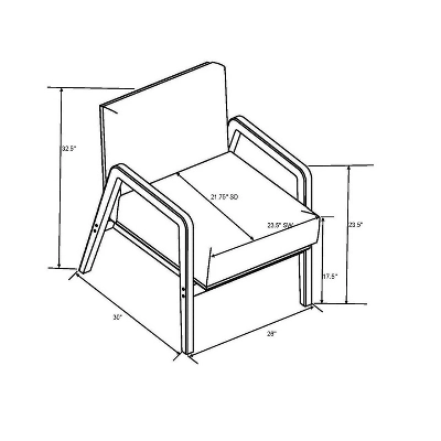Upholstered Wood Framed Accent Arm Chair - Hearth & Handâ„¢ With Magnolia - Image 8