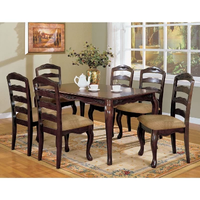 Set Of 2 Danburn Floral Accented Ladder Back Side Chair Dark Walnut - HOMES: Inside + Out - Image 2