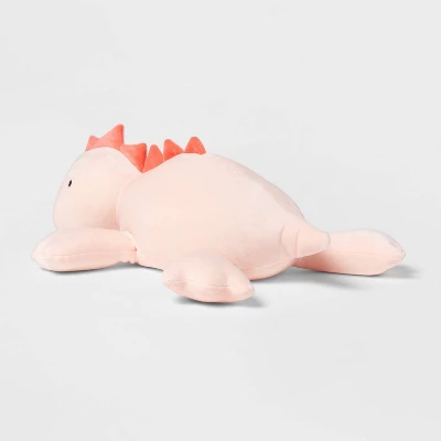 Dinosaur Weighted Plush Kids' Throw Pillow White/Blush - Pillowfort™ - Image 2