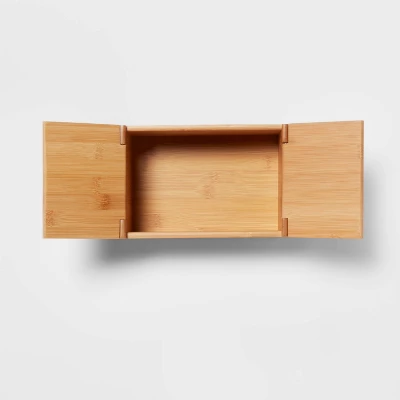 6" X 9" X 4" Rectangular Hinge Lid Bamboo Countertop Organizer - Brightroom™ - Image 2