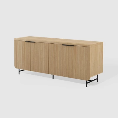 Modern 4 Door Reeded Sideboard - Saracina Home - Image 6