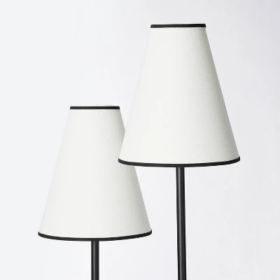 2-Head Floor Lamp With Trimmed Shade Black (Includes LED Light Bulb) - Threshold™ Designed With Studio McGee - Image 3
