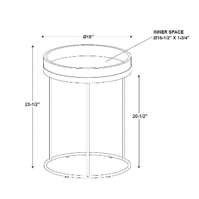 Wood & Steel Accent Side Table - Natural/Black - Hearth & Handâ„¢ With Magnolia - Image 4